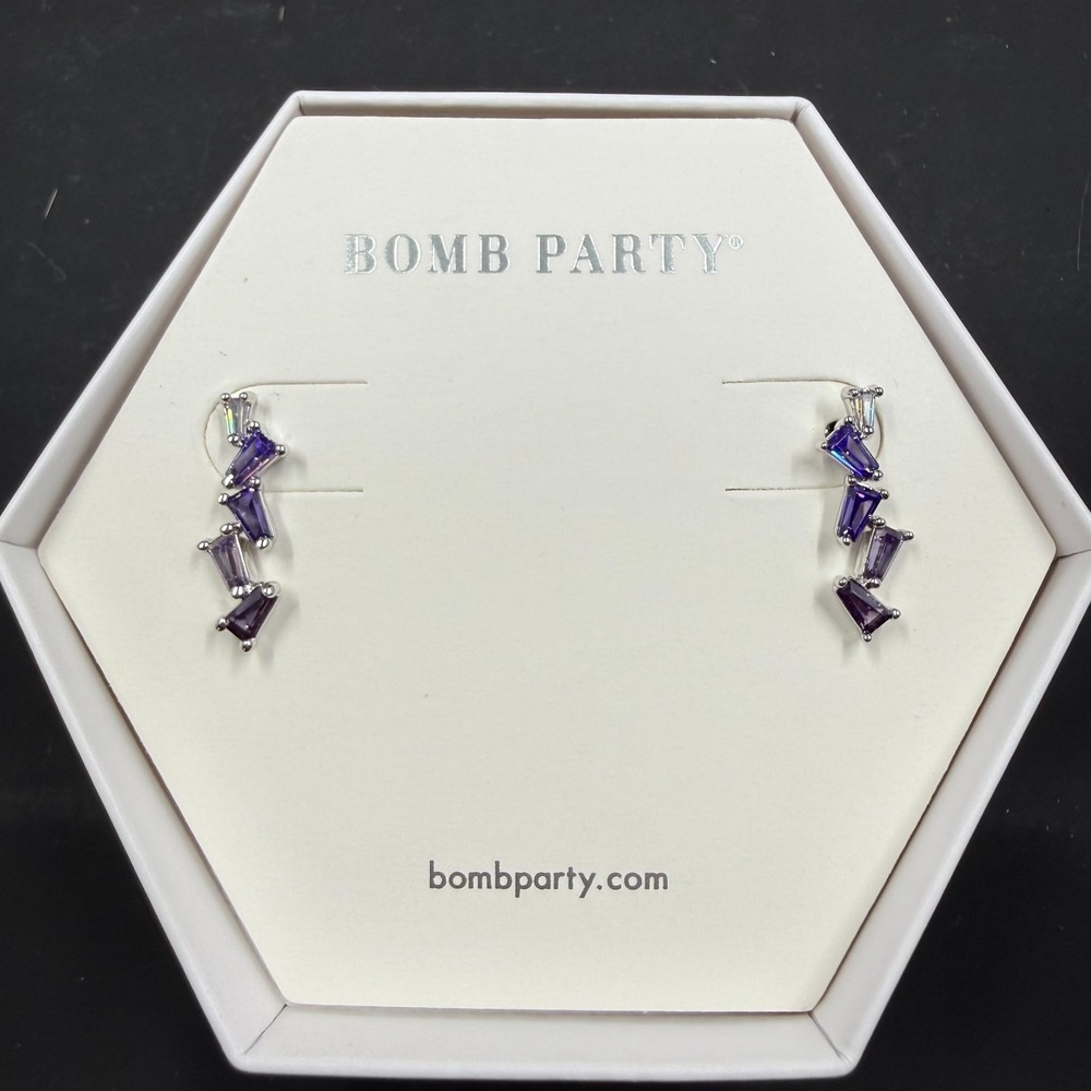 Bomb Party She's Got The Look Earrings Gradient of Amethyst CZ RBP5753 Feb 2023